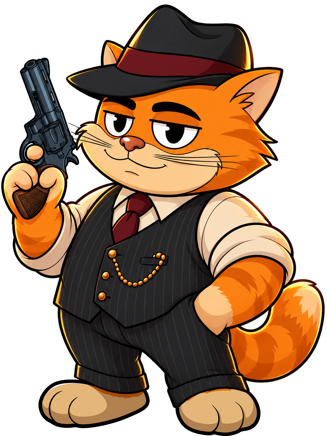 Mafia cat from a Caramel Games slot